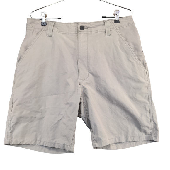 Wrangler Mens Chino Shorts Gray Size 32 Slash Pockets Cotton Nylon Blend - Picture 1 of 15